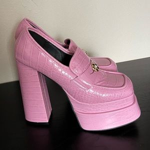 Platform loafer style heels